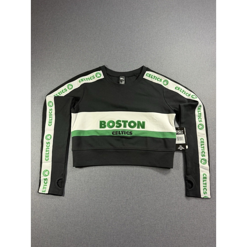 FISLL NBA Boston Celtics Women's Nwt Crop Tee Shirt Sweatshirt Crewneck Small